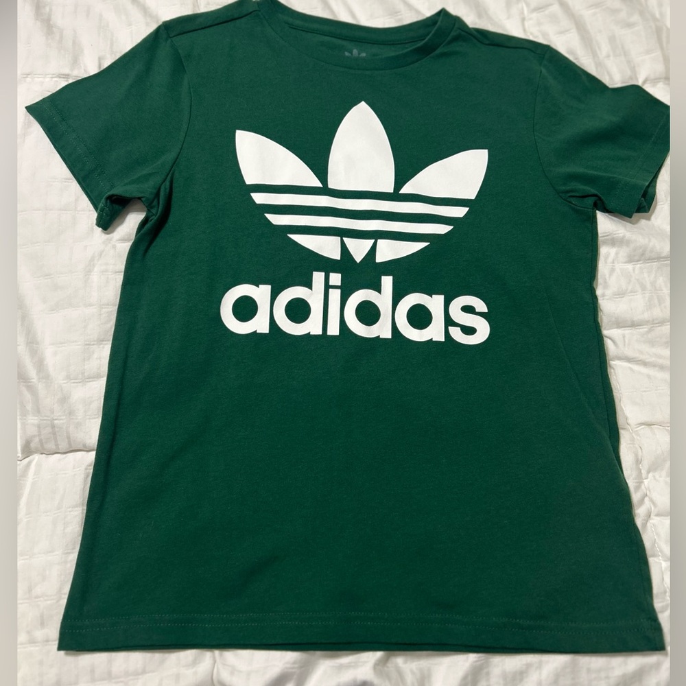 Adidas Dark Green Tee with Logo